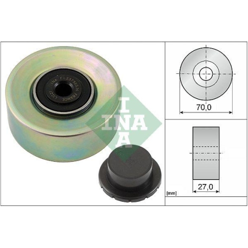 Umlenk /führungsrolle Keilrippenriemen Schaeffler Ina 532 0579 10 für Hyundai