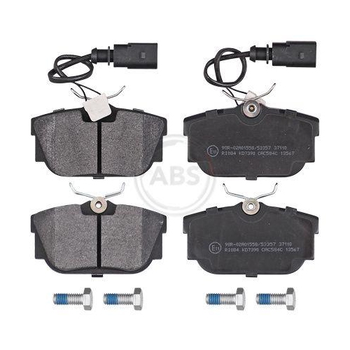 Bremsbelagsatz Scheibenbremse A.b.s. 37110 f&uuml;r Ford Seat VW Vag Hinterachse