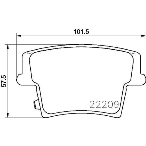 Bremsbelagsatz Scheibenbremse Brembo P11040 Prime Line f&uuml;r Chrysler Dodge