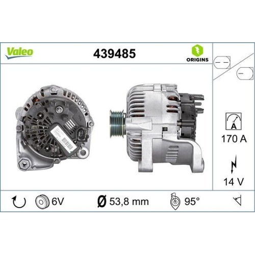 Generator Valeo 439485 Valeo Origins New Oe Technologie für Bmw
