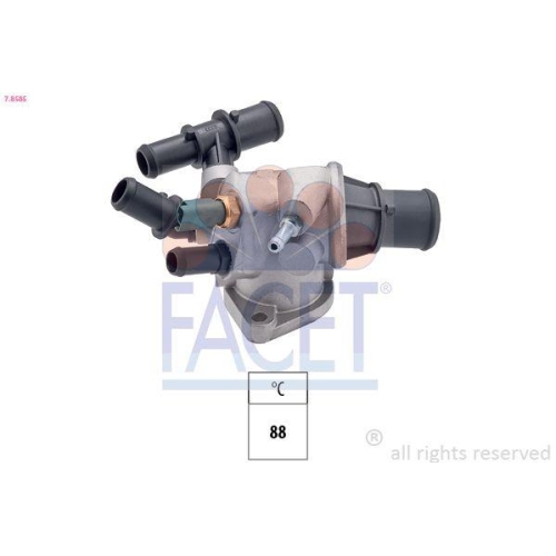 Thermostat K&uuml;hlmittel Facet 7.8585 Made In Italy - Oe Equivalent f&uuml;r Fiat