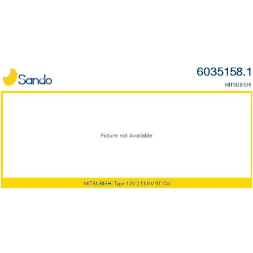 Starter Sando 6035158.1 für Mitsubishi Kubota