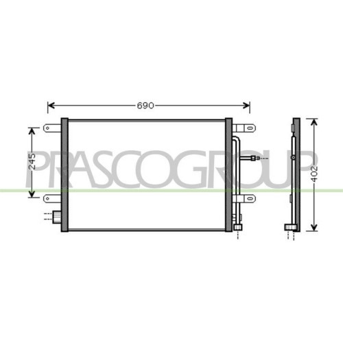 Kondensator Klimaanlage Prasco AD022C001 Prascoselection f&uuml;r Audi Seat