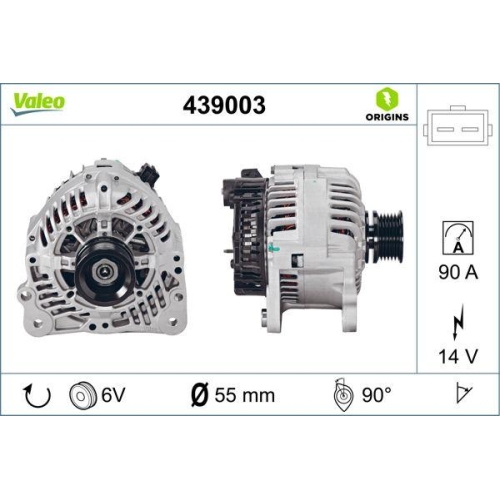 Alternator Valeo 439003 Valeo Origins New Oe Technology for Audi Ford Seat Skoda
