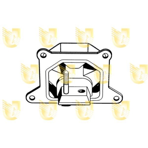 Lagerung Motor Unigom 396501 für Opel Vorne Vorne Rechts