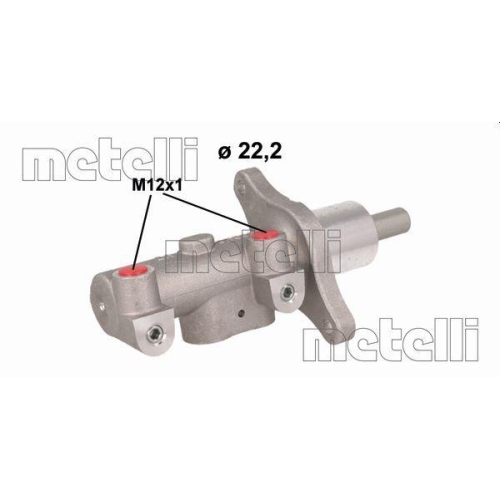 Hauptbremszylinder Metelli 05-1138 f&uuml;r Peugeot
