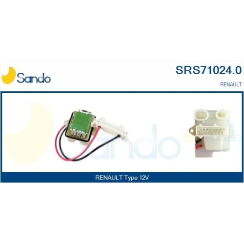 Widerstand Innenraumgebl&auml;se Sando SRS71024.0 f&uuml;r Renault