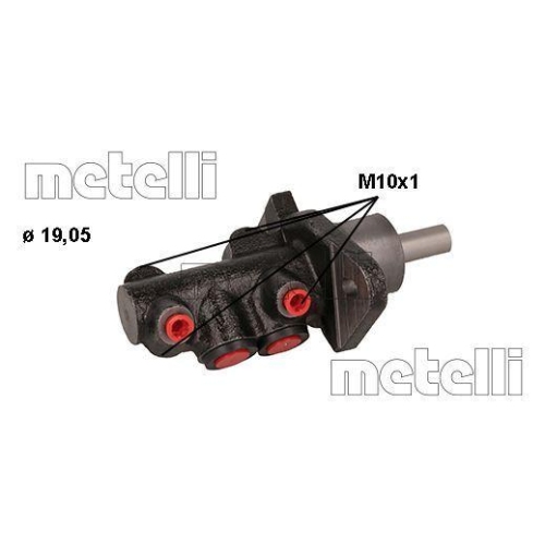 Hauptbremszylinder Metelli 05-1139 für Nissan