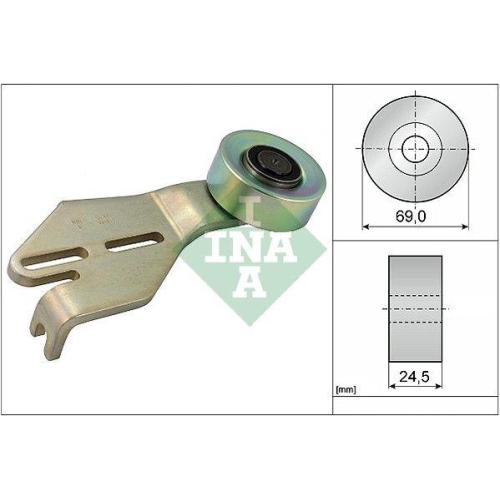 Spannrolle Keilrippenriemen Schaeffler Ina 531 0238 10 f&uuml;r Citro&euml;n Peugeot