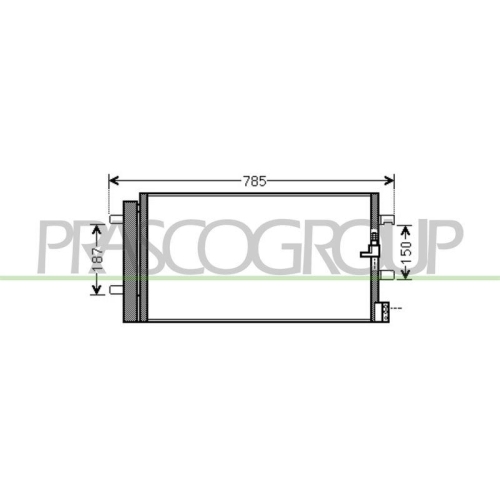 Kondensator Klimaanlage Prasco AD025C001 Prascoselection f&uuml;r Audi