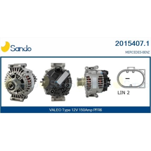 Generator Sando 2015407.1 für Mercedes Benz Mercedes Benz Mercedes Benz