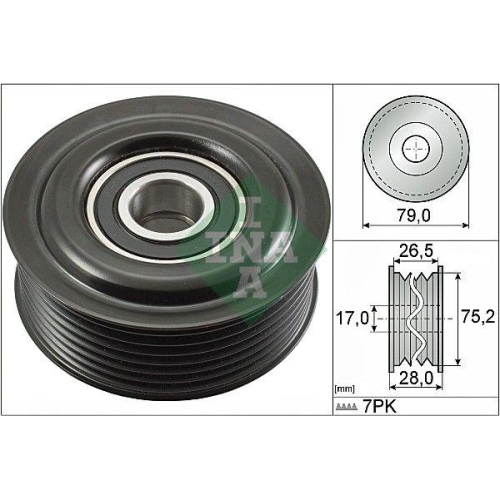 Umlenk /f&uuml;hrungsrolle Keilrippenriemen Schaeffler Ina 532 0609 10 f&uuml;r Toyota