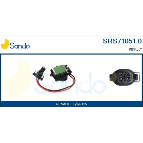 Widerstand Innenraumgebl&auml;se Sando SRS71051.0 f&uuml;r Renault