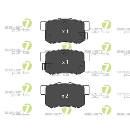 Bremsbelagsatz Scheibenbremse 7 Seven Parts SVP21191 f&uuml;r Fiat Suzuki
