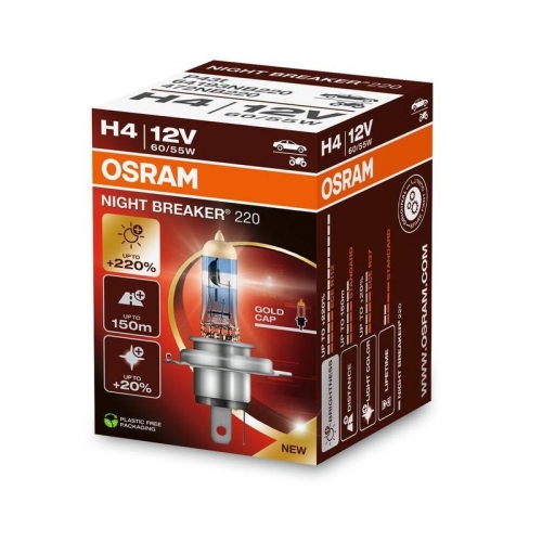 Gl&uuml;hlampe Fernscheinwerfer Ams-osram 64193NB220 Night Breaker&reg; 220 f&uuml;r