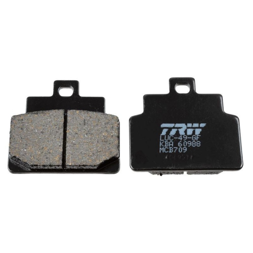 Bremsbelagsatz Scheibenbremse Trw MCB709 Organic Allround f&uuml;r Vorderachse