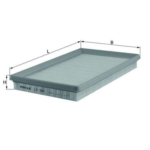Air Filter Mahle LX 588 for Citro&euml;n Gmc Isuzu Opel Vauxhall