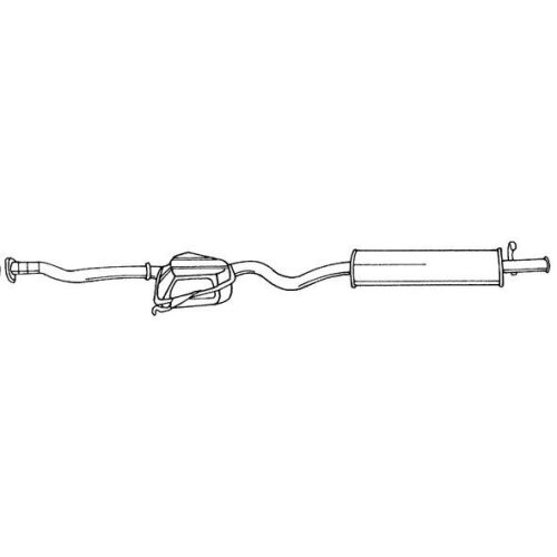 Endschalld&auml;mpfer Sigam 12699 f&uuml;r Fiat