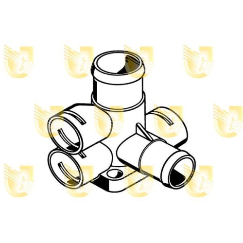 K&uuml;hlmittelflansch Unigom 341802 f&uuml;r Audi Seat VW