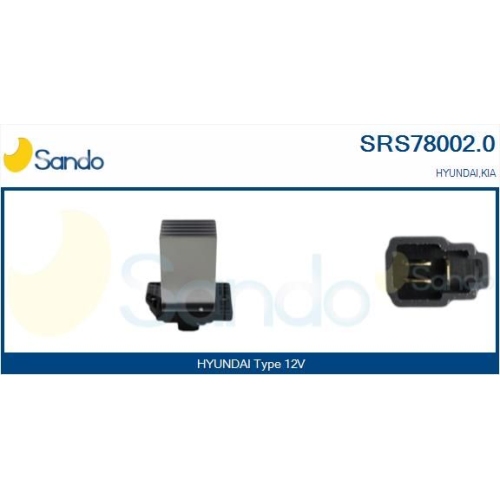 Widerstand Innenraumgebl&auml;se Sando SRS78002.0 f&uuml;r Hyundai Kia
