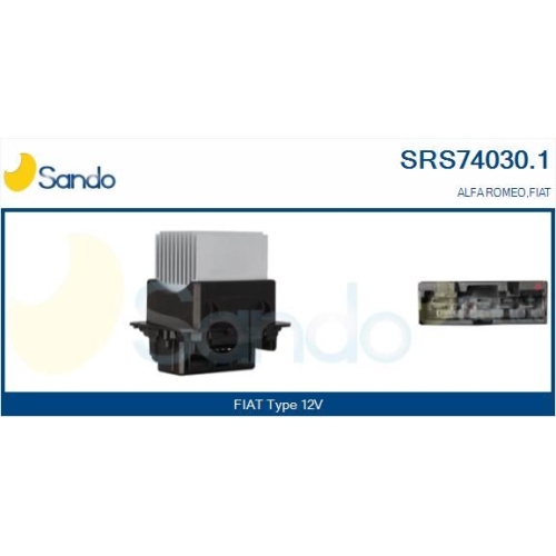 Widerstand Innenraumgebl&auml;se Sando SRS74030.1 f&uuml;r Fiat