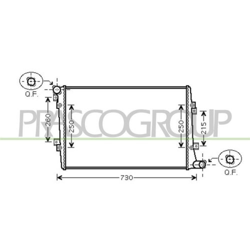K&uuml;hler Motork&uuml;hlung Prasco AD320R006 Prascoselection f&uuml;r Audi Seat Skoda VW