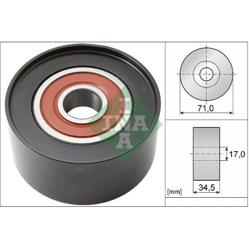 Umlenk /f&uuml;hrungsrolle Keilrippenriemen Schaeffler Ina 532 0542 10 f&uuml;r Mazda