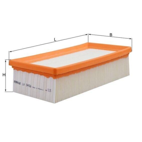 Luftfilter Mahle LX 3456 f&uuml;r Citro&euml;n Opel Peugeot Vauxhall General Motors DS