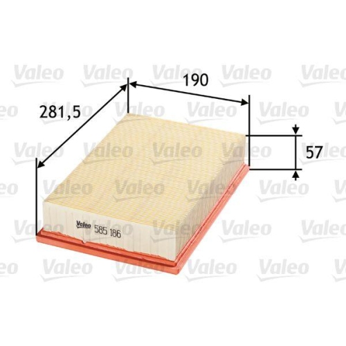 Luftfilter Valeo 585186 f&uuml;r Ford Volvo Ford Usa