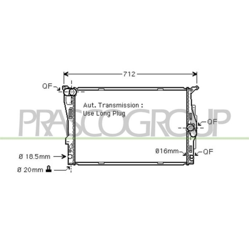 K&uuml;hler Motork&uuml;hlung Prasco BM024R005 Prascoselection f&uuml;r Bmw