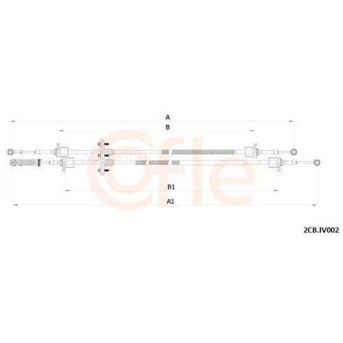 Seilzug Schaltgetriebe Cofle 2CB.IV002 f&uuml;r Iveco
