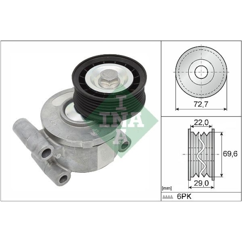 Riemenspanner Keilrippenriemen Ina 534 0249 10 f&uuml;r Ford Mazda Volvo