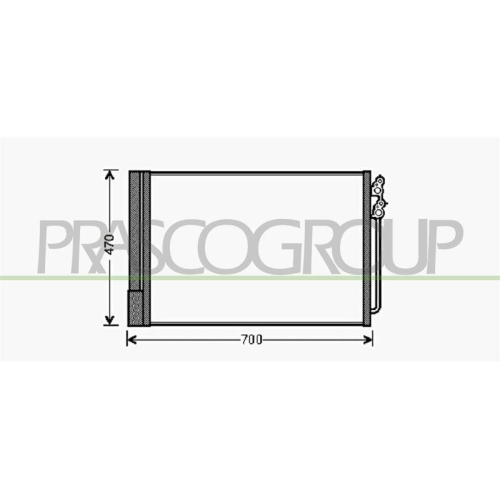 Kondensator Klimaanlage Prasco BM500C003 Aq für Bmw