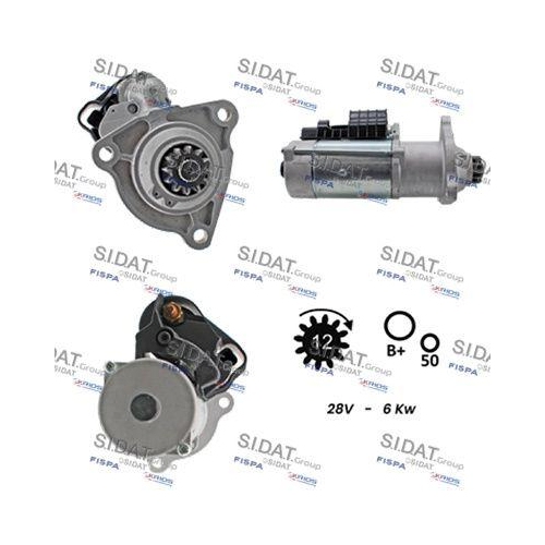 Starter Sidat S24BH0118 f&uuml;r Daf Vauxhall