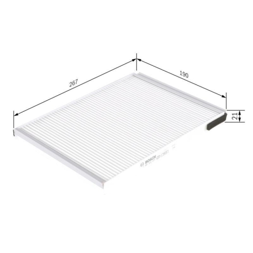 Filter Innenraumluft Bosch 1987432077 für Citroën Peugeot