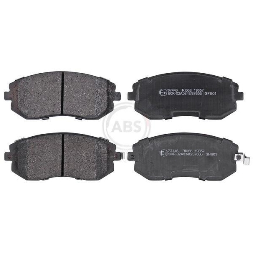 Bremsbelagsatz Scheibenbremse A.b.s. 37446 f&uuml;r Subaru Toyota Vorderachse