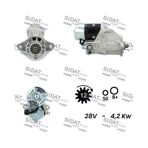Starter Sidat S24DE0142A2 für Toyota