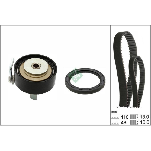 Zahnriemensatz Schaeffler Ina 530 0959 10 f&uuml;r Ford