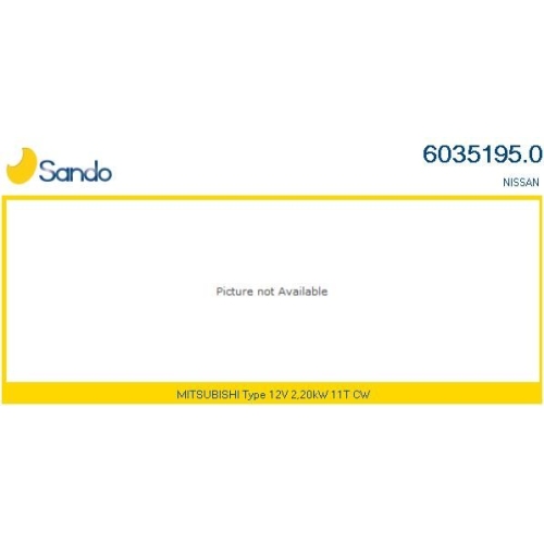 Starter Sando 6035195.0 für Mitsubishi Nissan Renault