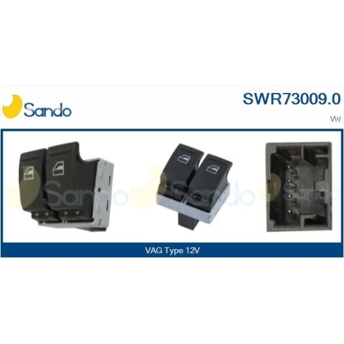 Schalter Fensterheber Sando SWR73009.0 für Vag Fahrerseitig
