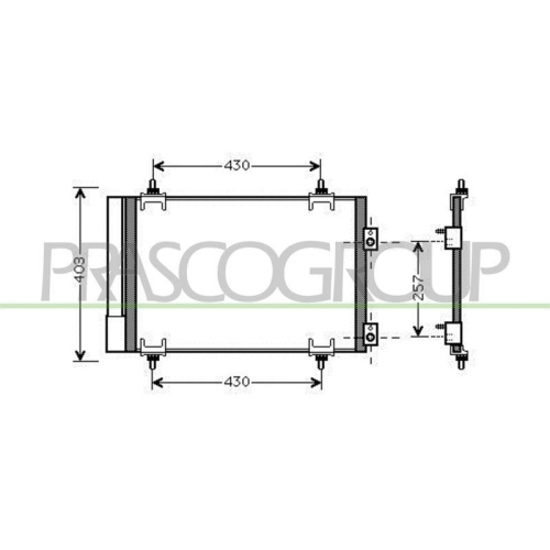 Kondensator Klimaanlage Prasco CI424C002 Prascoselection f&uuml;r Citro&euml;n Peugeot DS