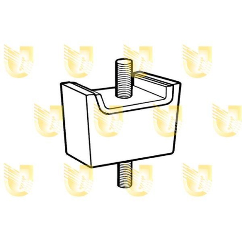 Lagerung Motor Unigom 396003 f&uuml;r Citro&euml;n Peugeot Vorne