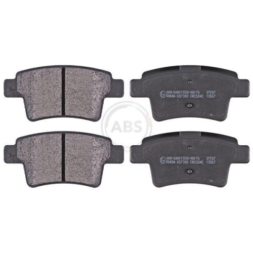 Bremsbelagsatz Scheibenbremse A.b.s. 37597 f&uuml;r Citro&euml;n Hinterachse