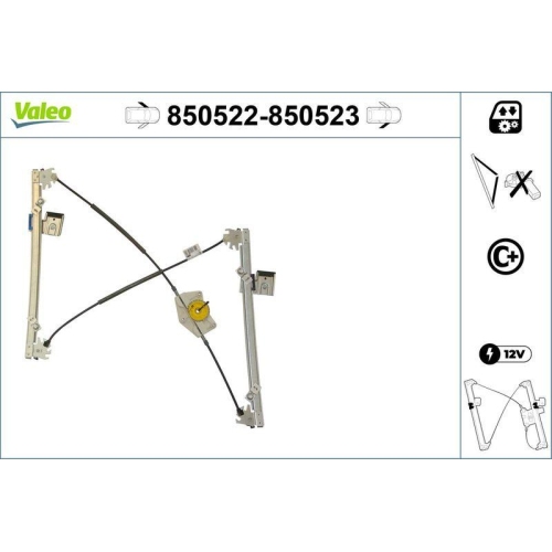 Fensterheber Valeo 850522 für VW Vorne Links
