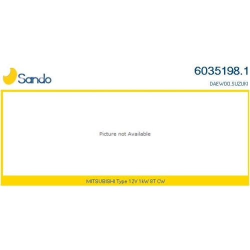 Starter Sando 6035198.1 für Mitsubishi Suzuki
