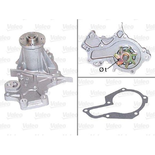 Wasserpumpe Motork&uuml;hlung Valeo 506614 f&uuml;r Suzuki Chevrolet Santana