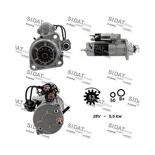 Starter Sidat S24MH0072A2 f&uuml;r Mercedes Benz Mercedes Benz Mercedes Benz