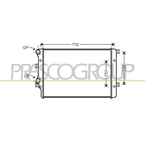 Radiator Engine Cooling Prasco AD202R004 Prascoselection for Audi Seat Skoda VW