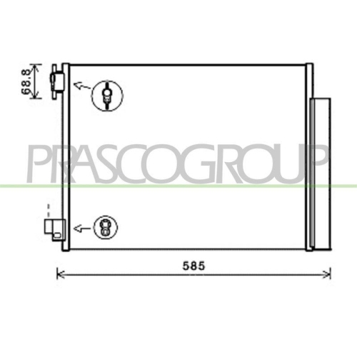 Kondensator Klimaanlage Prasco DA226C001 Prascoselection f&uuml;r Renault Dacia Smart
