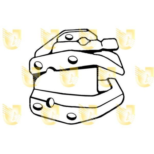 Lagerung Motor Unigom 396018 f&uuml;r Renault Hinten